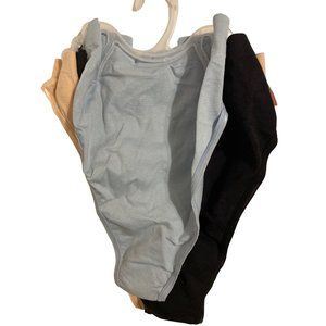 Women's 3 Pack Thong Cheeky Underwear - Blake & Co. Multicolor 3X